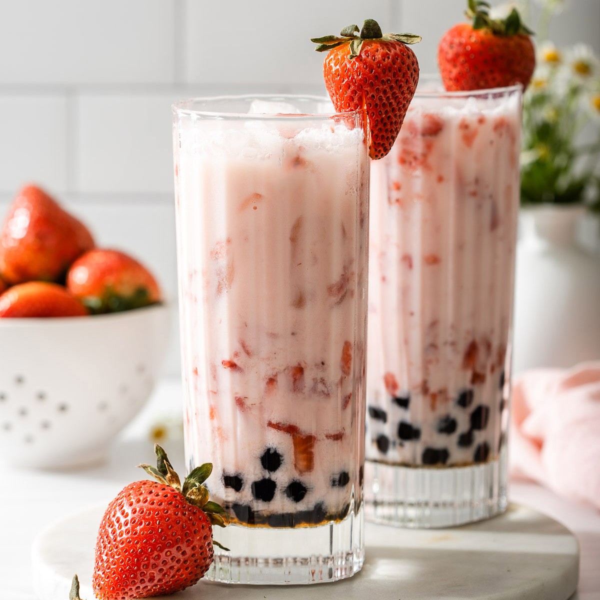 Strawberry boba